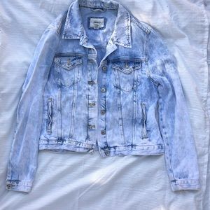 A light washed jean jacket